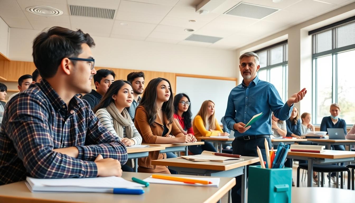 Students working in research laboratory